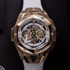 Đồng Hồ Hublot Fake 1:1 Big Bang Sang Bleu II King Gold Màu Trắng