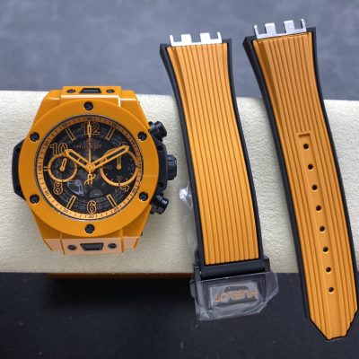 Đồng Hồ Hubot Big Bang Unico Orange Ceramic Replica Nhà Máy BBF 42mm