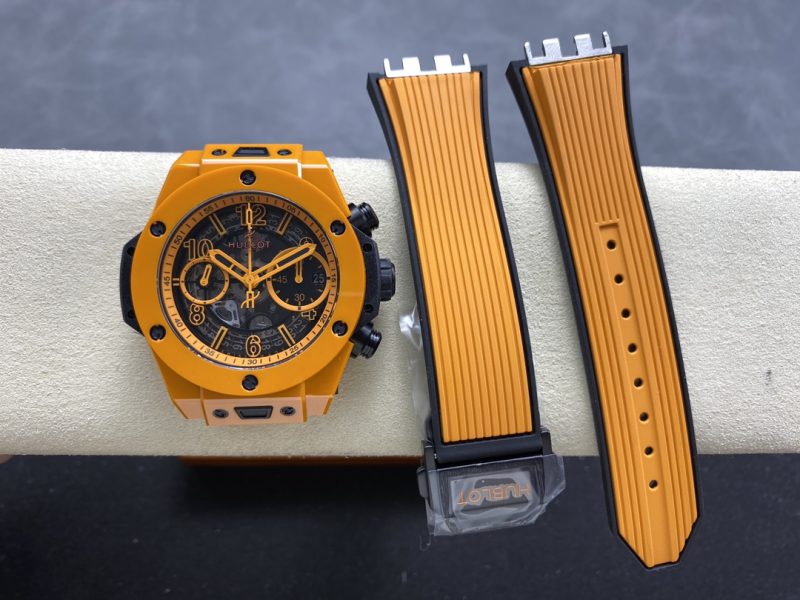 Đồng Hồ Hubot Big Bang Unico Orange Ceramic Replica Nhà Máy BBF 42mm