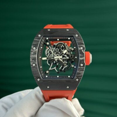 Đồng Hồ Richard Mille RM055 AN-TI Carbon NTPT Màu Đỏ New 2024