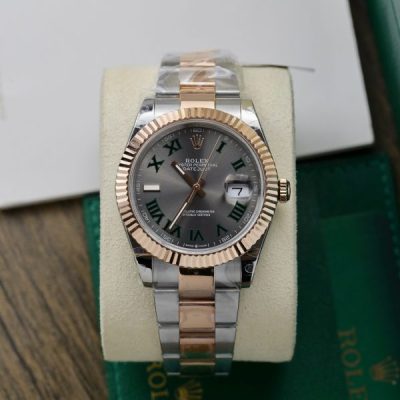 Đồng Hồ Rolex DateJust Wimbledon Bọc Vàng Dây Oyster